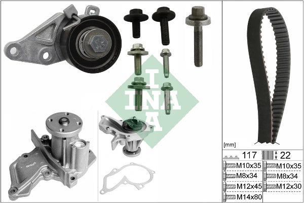 Kit distributie cu pompa apa INA 530 0140 30