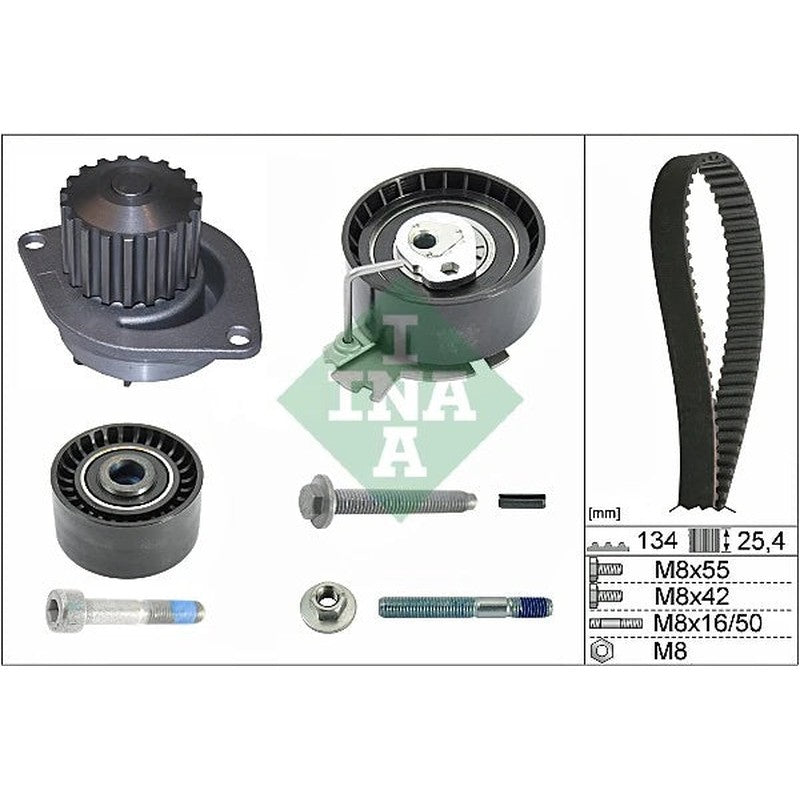 Set pompa apa + curea dintata 530 0379 30 INA