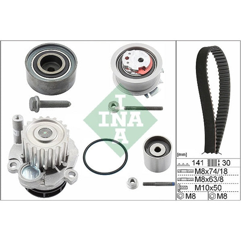 Set pompa apa + curea dintata 530 0405 30 INA