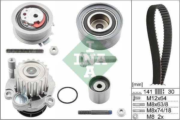 Kit distributie cu pompa apa INA 530 0463 30