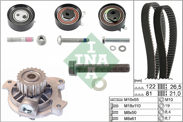Kit distributie cu pompa apa INA 530 0483 30