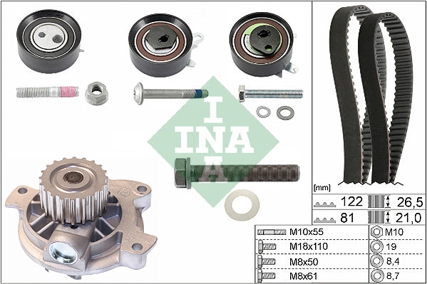 Kit distributie cu pompa apa INA 530 0484 30