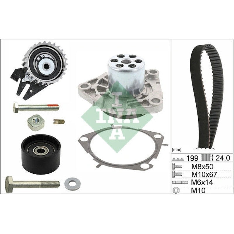 Set pompa apa + curea dintata 530 0562 30 INA