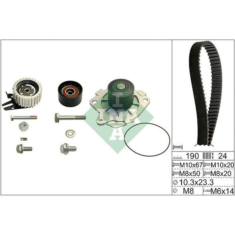 Set pompa apa + curea dintata 530 0624 30 INA
