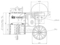 Burduf, suspensie pneumatica 109087 FEBI BILSTEIN