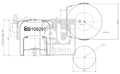 Burduf, suspensie pneumatica 109297 FEBI BILSTEIN