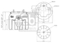 Burduf, suspensie pneumatica 109307 FEBI BILSTEIN