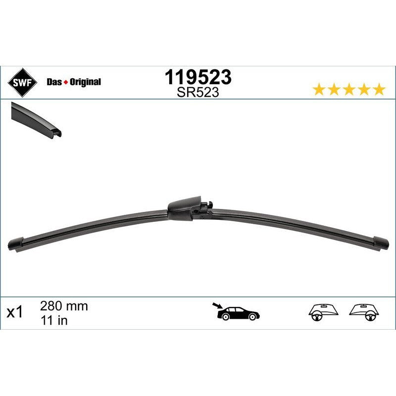 Lamela stergator spate SWF Wiper FB REAR LHD/RHD 280 mm - 119523