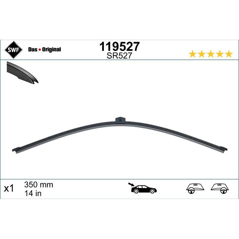 Lamela stergator spate SWF Wiper FB REAR LHD/RHD 350 mm - 119527