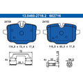 set placute frana,frana disc 13.0460-2716.2 ATE