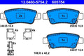 Set placute frana ATE 13.0460-5754.2