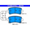 set placute frana,frana disc 13.0460-2755.2 ATE