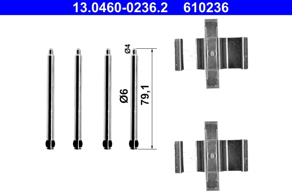 Kit accesorii placute frana ATE 13.0460-0236.2