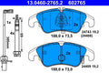 Set placute frana ATE 13.0460-2765.2