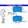 set placute frana,frana disc 13.0460-2767.2 ATE