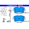 Set placute frana ATE 13.0460-2770.2