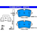 set placute frana,frana disc 13.0460-2773.2 ATE