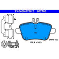 set placute frana,frana disc 13.0460-2786.2 ATE