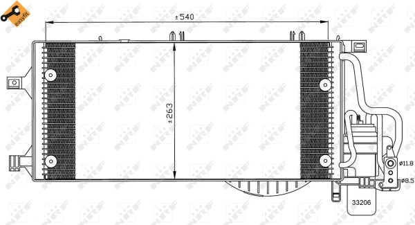Radiator clima NRF 35531
