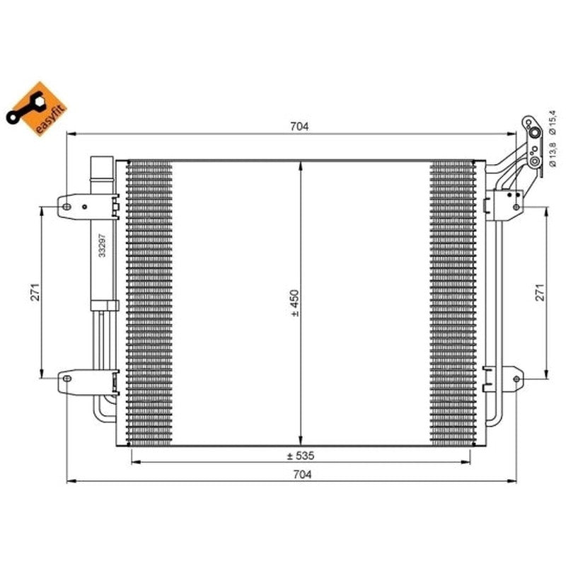 Radiator clima NRF 35848