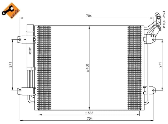 Radiator clima NRF 35848