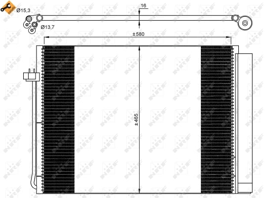 Radiator clima NRF 35906
