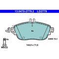 set placute frana,frana disc 13.0470-2779.2 ATE