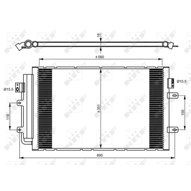 Radiator clima NRF 350083