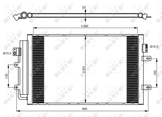 Radiator clima NRF 350083