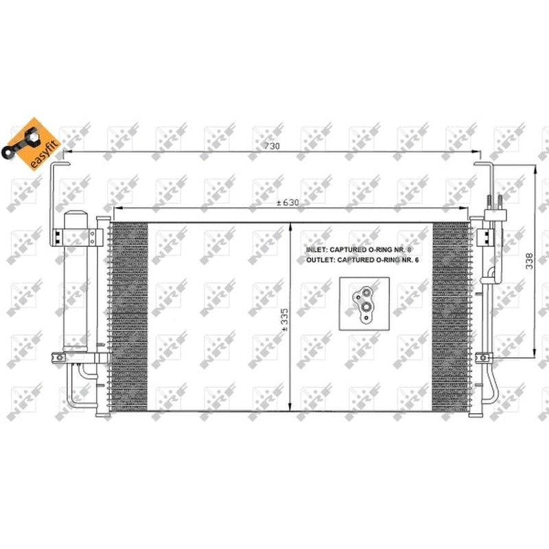 Radiator clima NRF 35429