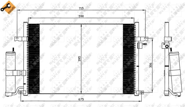 Radiator clima NRF 35573