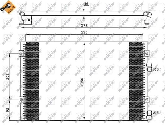 Radiator clima NRF 35608