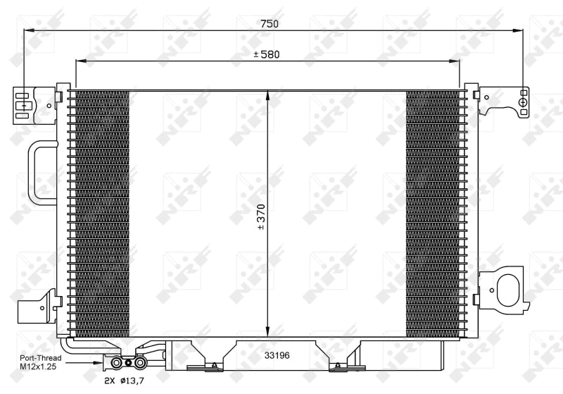 Radiator clima NRF 35623