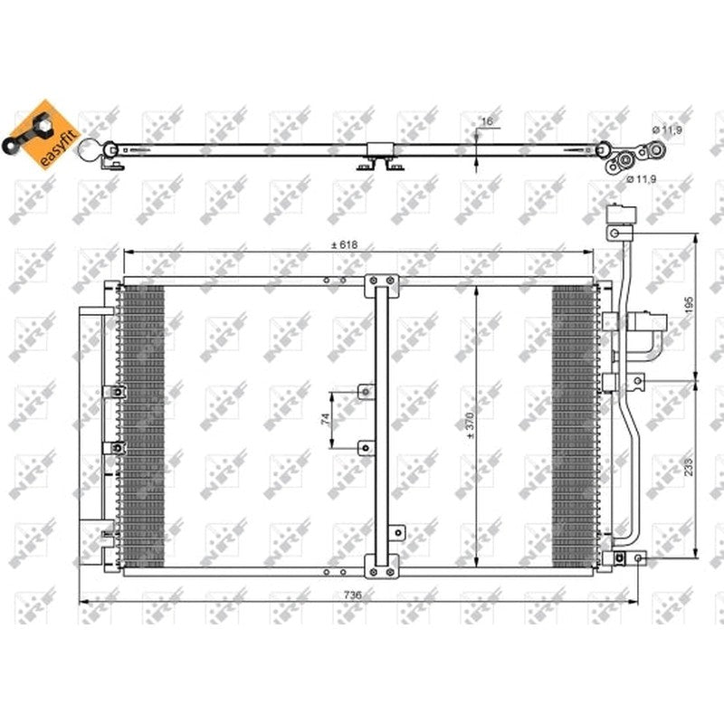 Radiator clima NRF 35797