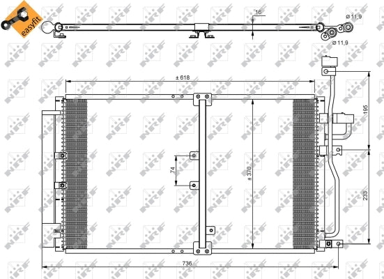 Radiator clima NRF 35797
