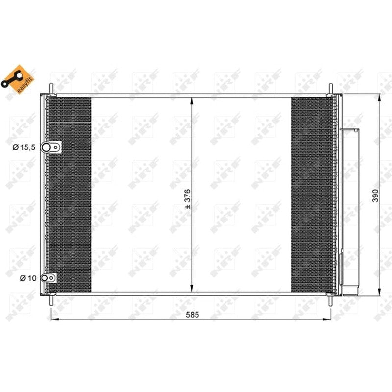 Radiator clima NRF 35839