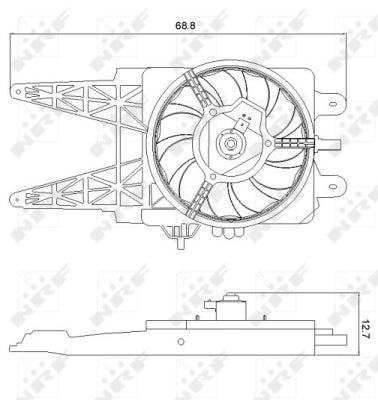 Ventilator racire NRF 47248