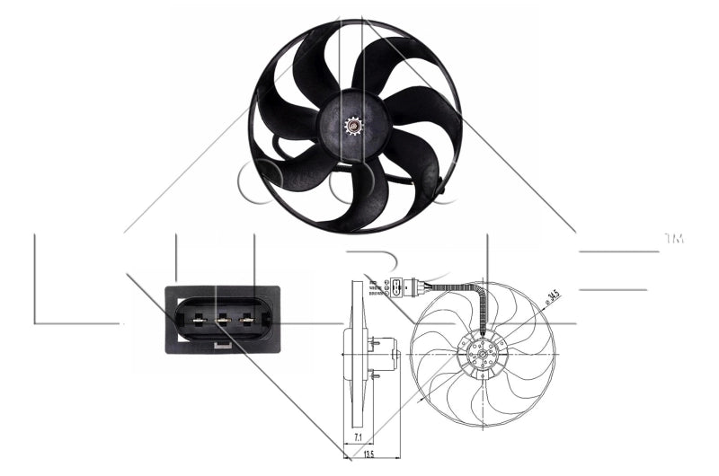 Ventilator racire NRF 47397
