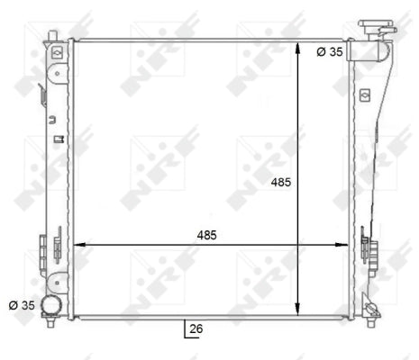 Radiator apa NRF 59086