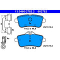 Set placute frana ATE 13.0460-2782.2