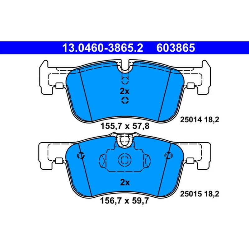 set placute frana,frana disc 13.0460-3865.2 ATE