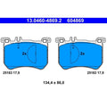 set placute frana,frana disc 13.0460-4869.2 ATE