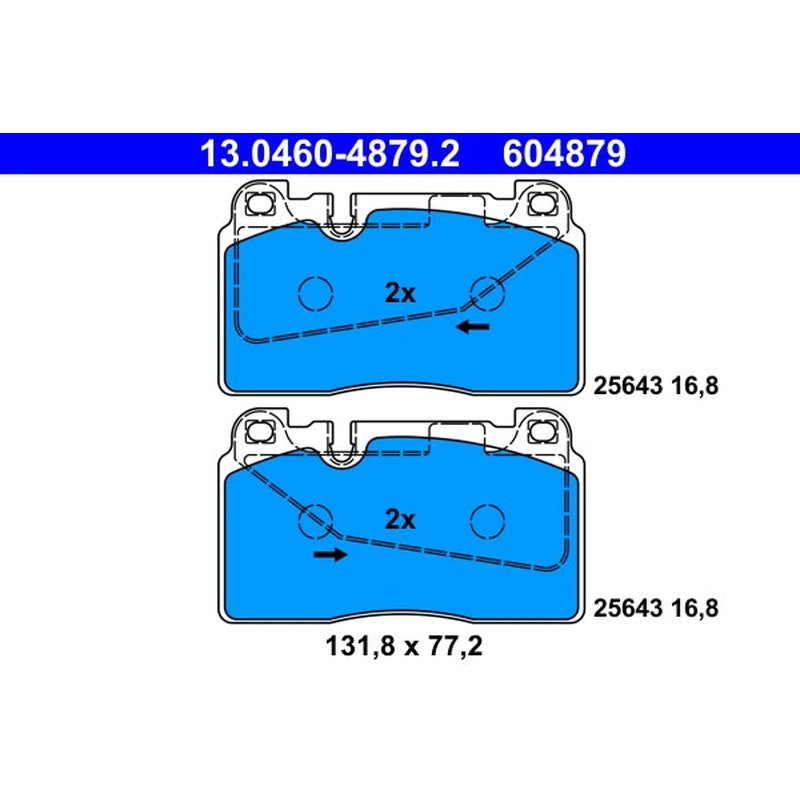 set placute frana,frana disc 13.0460-4879.2 ATE
