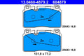 Set placute frana ATE 13.0460-4879.2