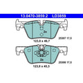 set placute frana,frana disc 13.0470-3859.2 ATE