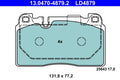 Set placute frana ATE 13.0470-4879.2