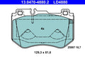 Set placute frana ATE 13.0470-4880.2