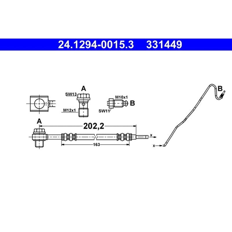 Furtun frana 24.1294-0015.3 ATE
