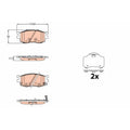 set placute frana,frana disc GDB3626 TRW