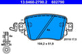 Set placute frana ATE 13.0460-2790.2